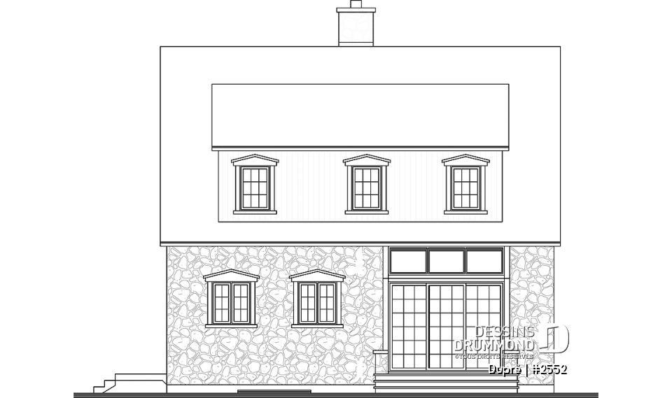 Élévation arrière - Dupré