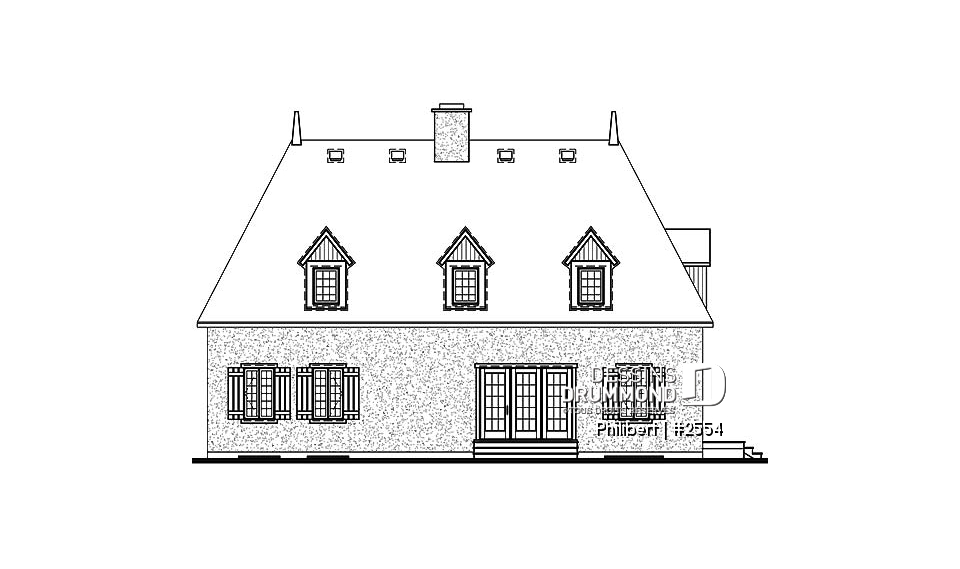 Élévation arrière - Philibert