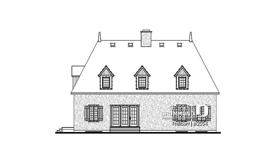 Élévation arrière - Philibert