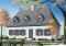 Vue avant - MODÈLE DE BASE - Maison de style Normand ancestral, 4 chambres, espace ouvert, 2 séjours, foyer central - Philibert