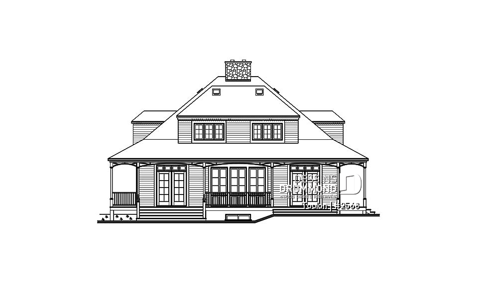 Élévation arrière - Toulon