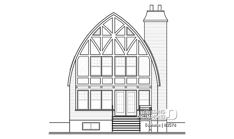 Élévation arrière - Edelwiss