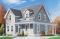 Vue avant - MODÈLE DE BASE - Plan de maison 3 chambres, style champêtre canadien, îlot, buanderie au r-d-c, grande chambre parents - Hillcrest