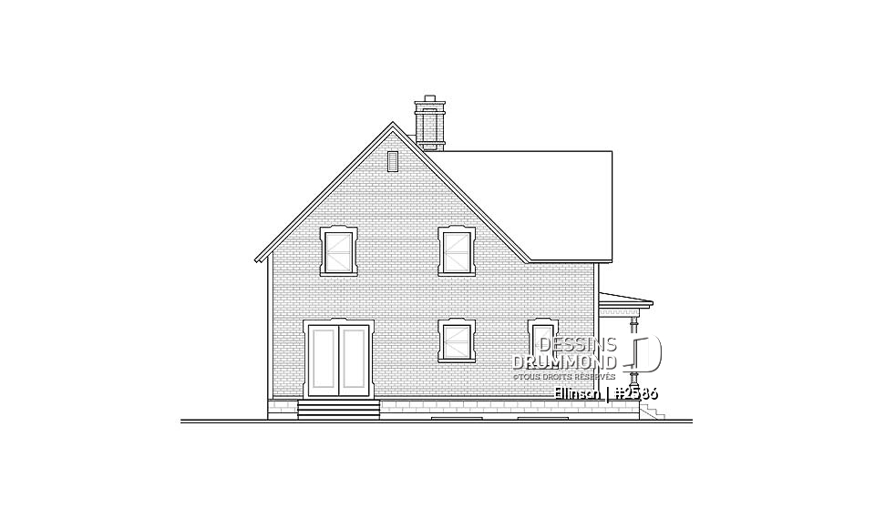 Élévation arrière - Ellinson