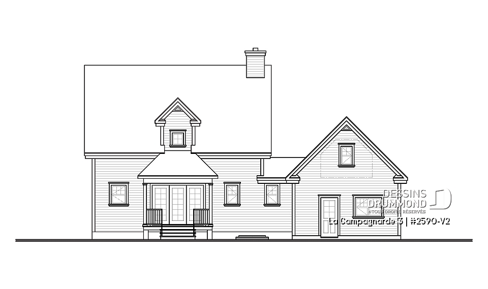 Élévation arrière - La Campagnarde 3