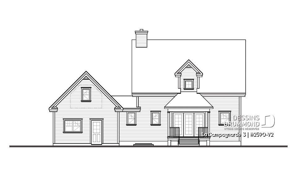 Élévation arrière - La Campagnarde 3