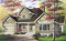 Vue avant - MODÈLE DE BASE - Superbe maison à étage  avec 3 chambres, bureau, cuisine avec îlot, garage, buanderie au r-d-c  - Bourassa