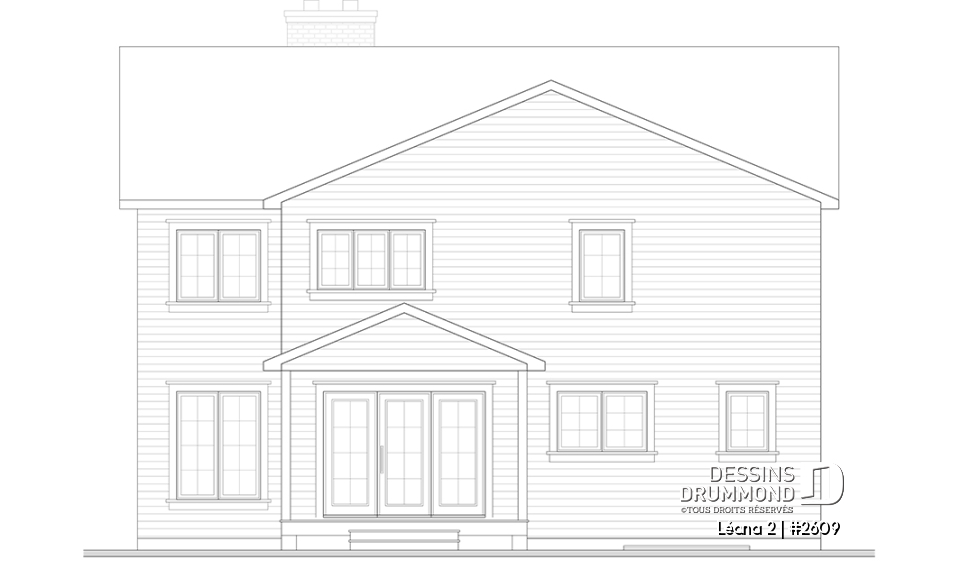 Élévation arrière - Léana 2