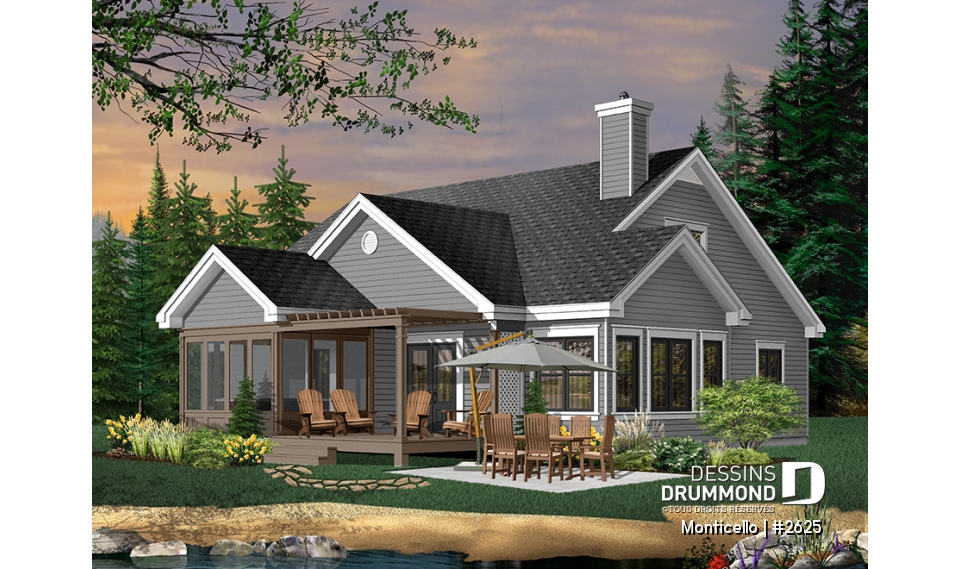 Version couleur no. 3 - Vue arrière - Monticello