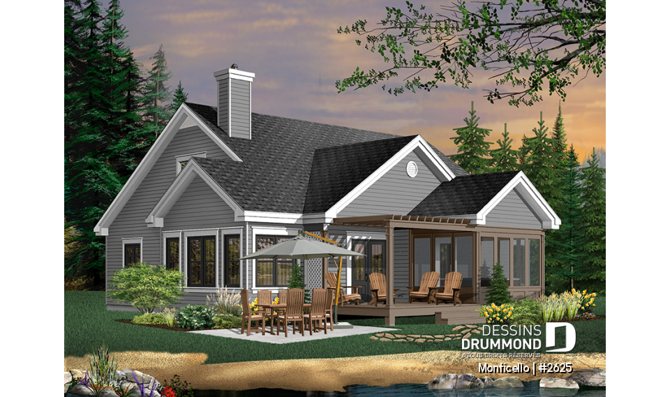 Version couleur no. 3 - Vue arrière - Monticello