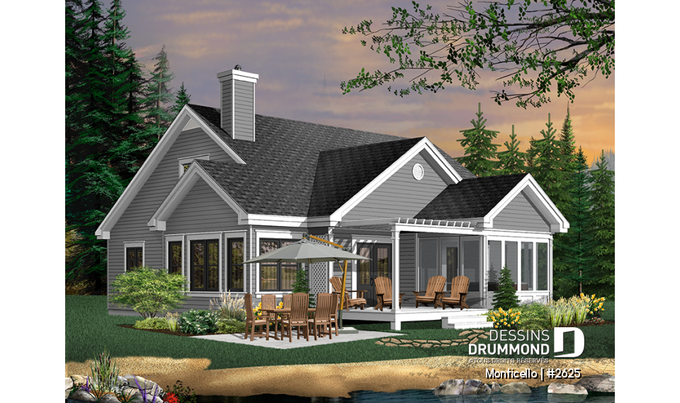 Version couleur no. 4 - Vue arrière - Monticello