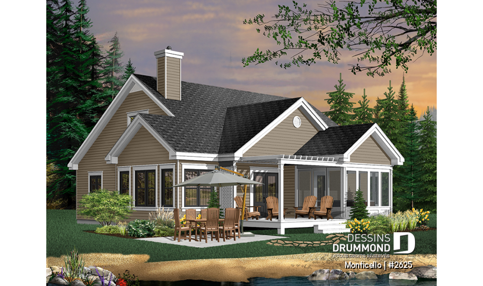 Version couleur no. 5 - Vue arrière - Monticello