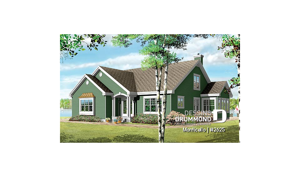 Vue avant - MODÈLE DE BASE - Monticello