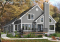 Version couleur no. 2 - Vue arrière - Plan de maison style chalet 3 chambres pour vue panoramique, garage, foyer, grande terrasse - Grandmont 2