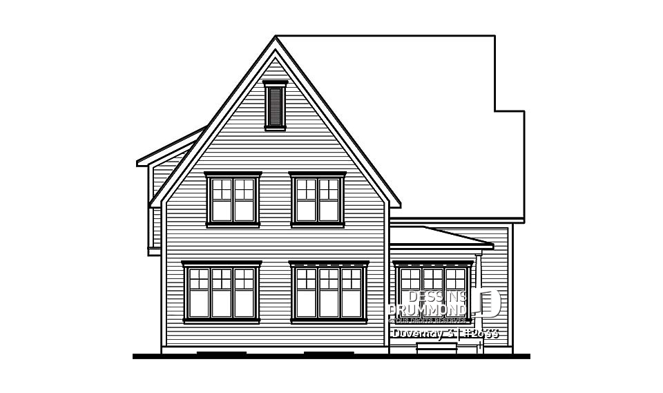 Élévation arrière - Duvernay 3