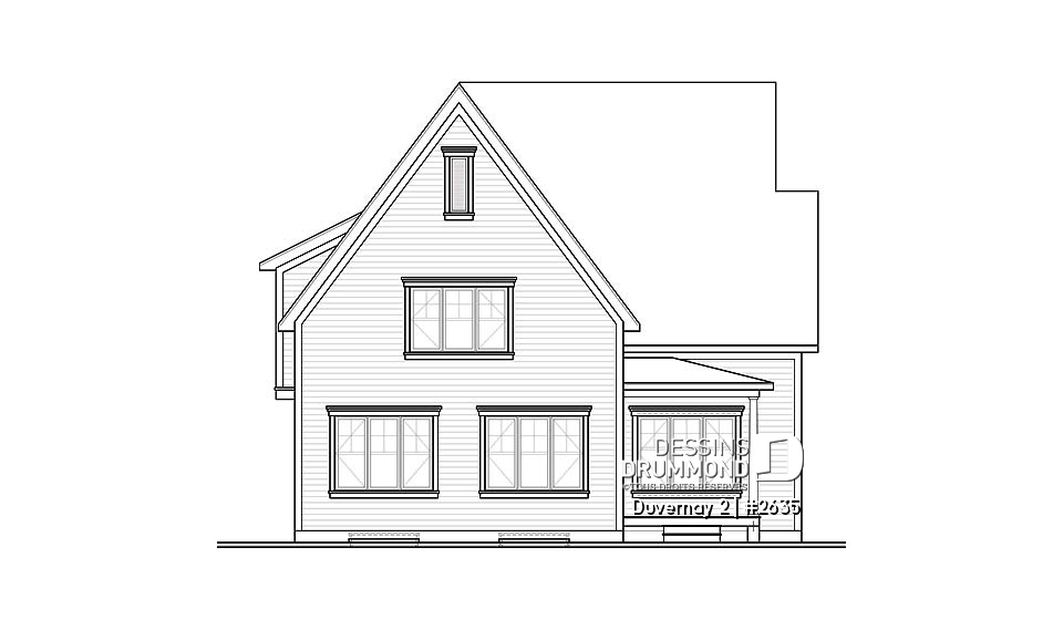 Élévation arrière - Duvernay 2