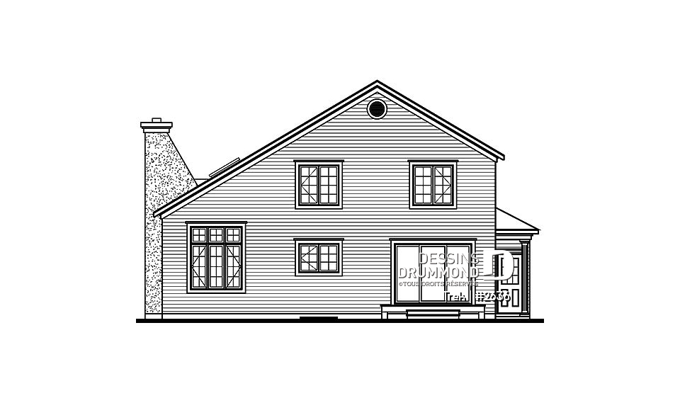 Élévation arrière - Trek