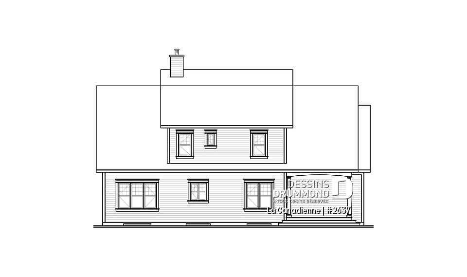 Élévation arrière - La Canadienne