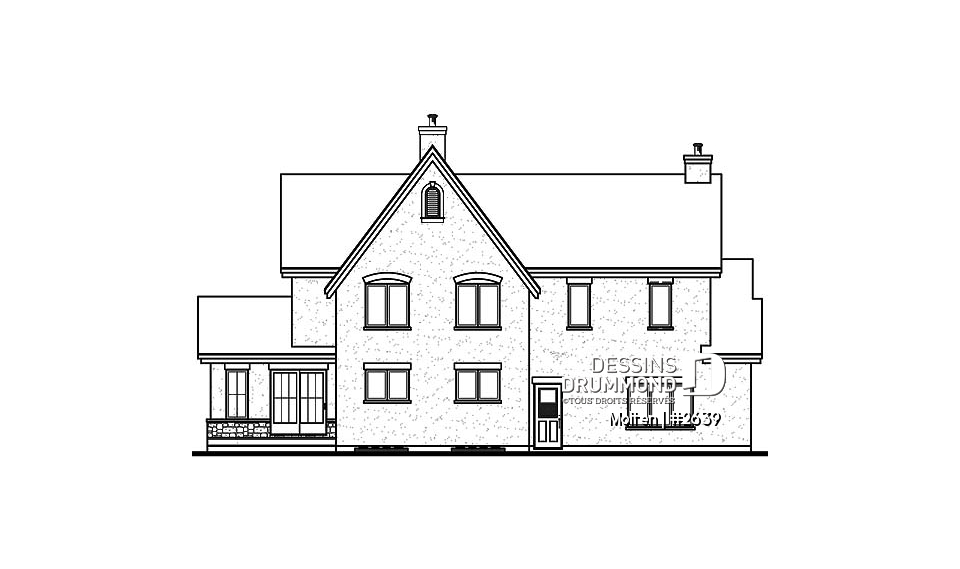 Élévation arrière - Molten