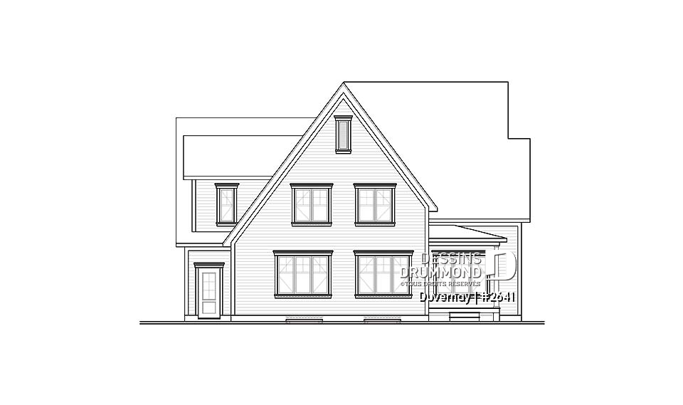 Élévation arrière - Duvernay