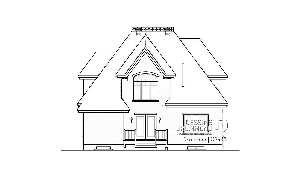 Élévation arrière - Casarêve