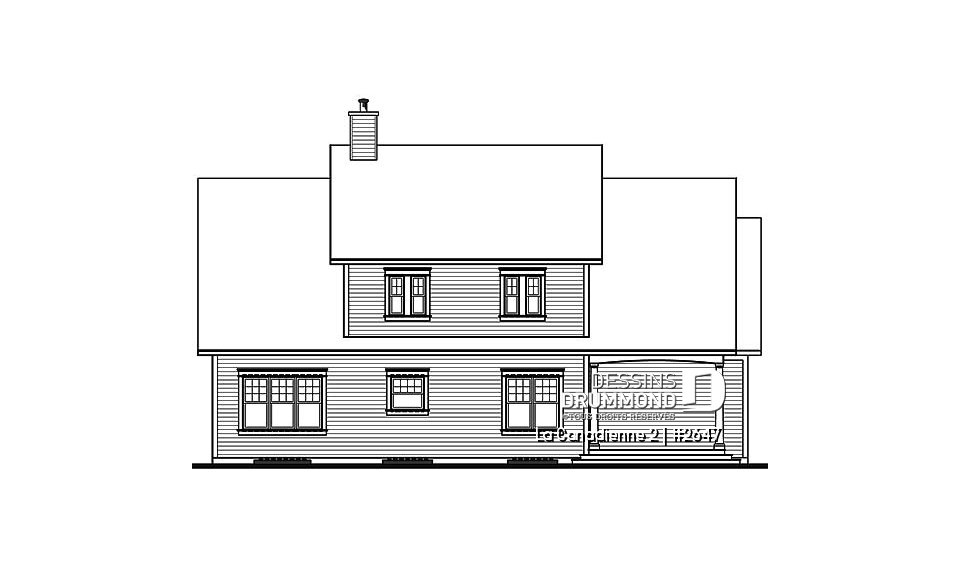 Élévation arrière - La Canadienne 2