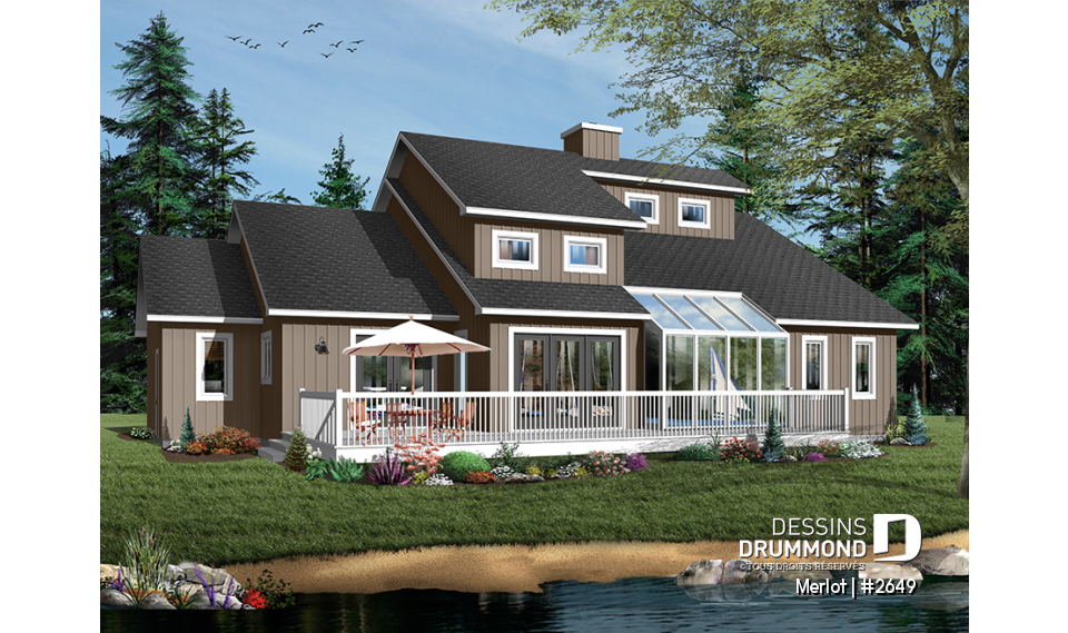 Version couleur no. 2 - Vue arrière - Merlot