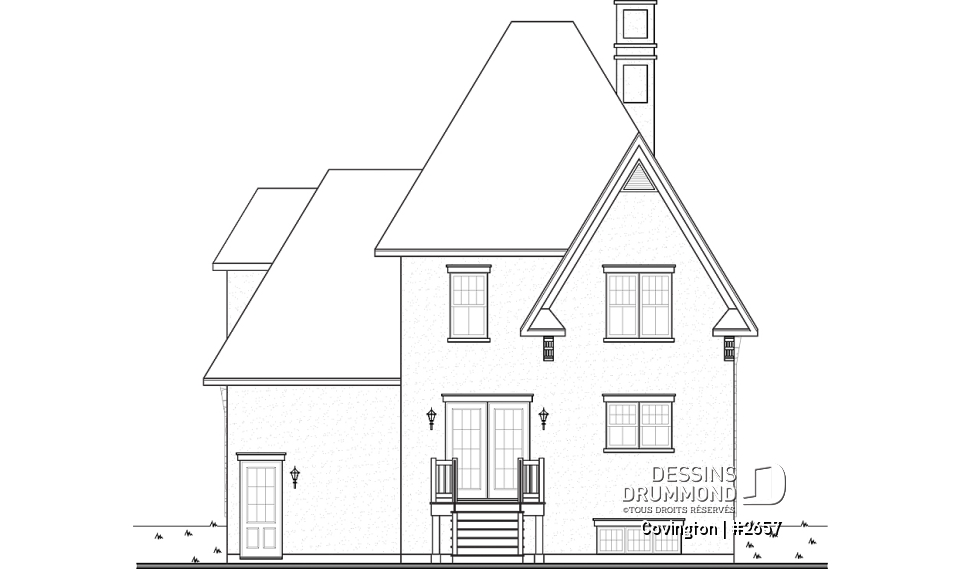 Élévation arrière - Covington