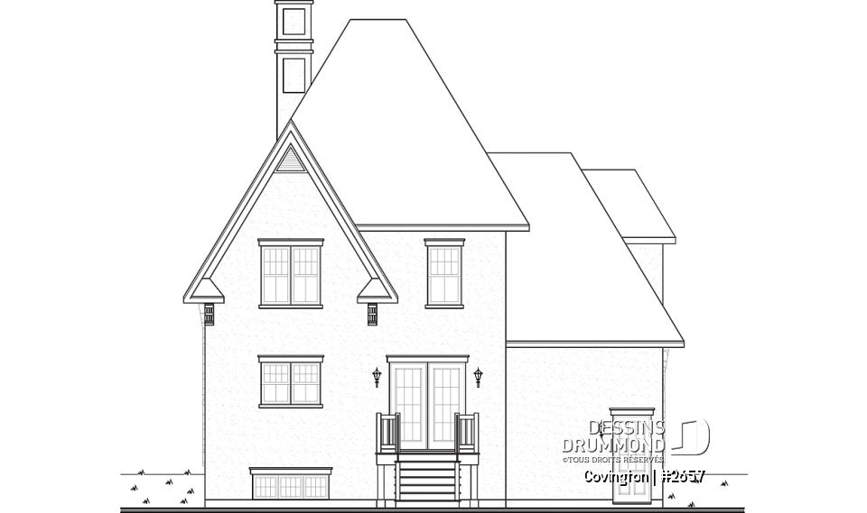 Élévation arrière - Covington