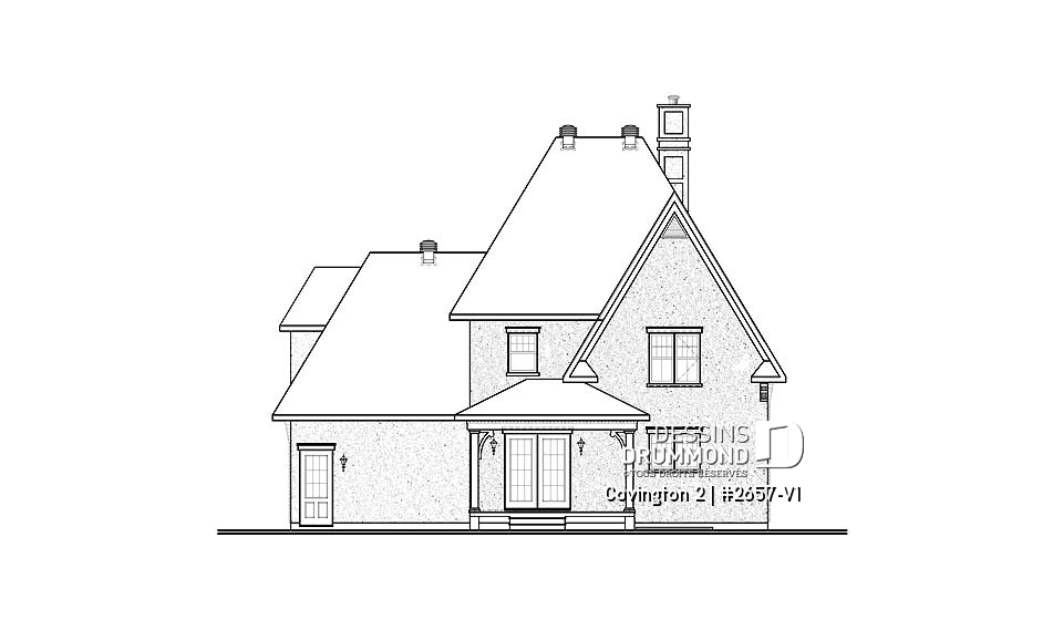 Élévation arrière - Covington 2