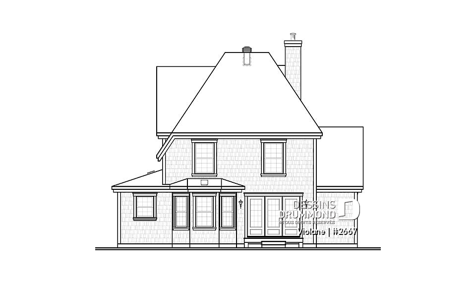 Élévation arrière - Violane