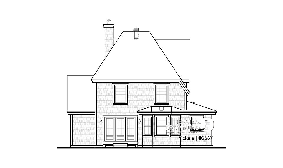 Élévation arrière - Violane