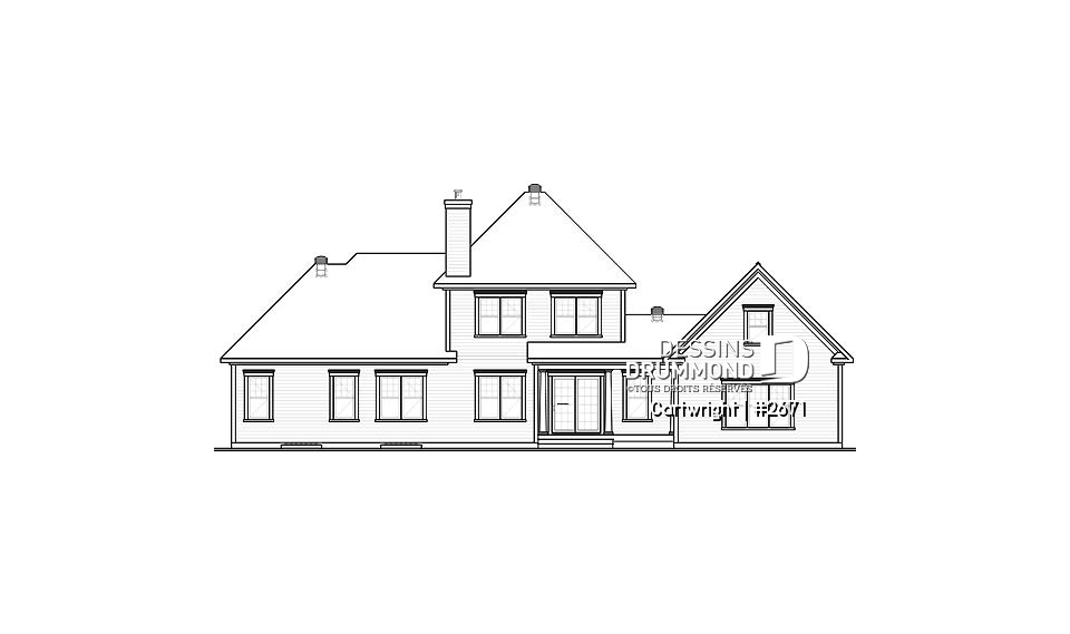 Élévation arrière - Cartwright