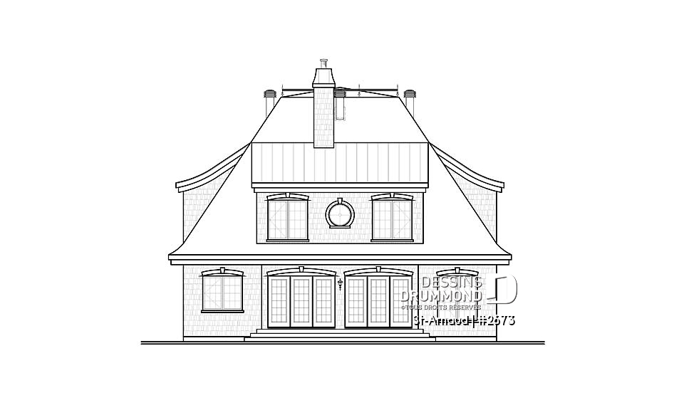 Élévation arrière - St-Arnaud