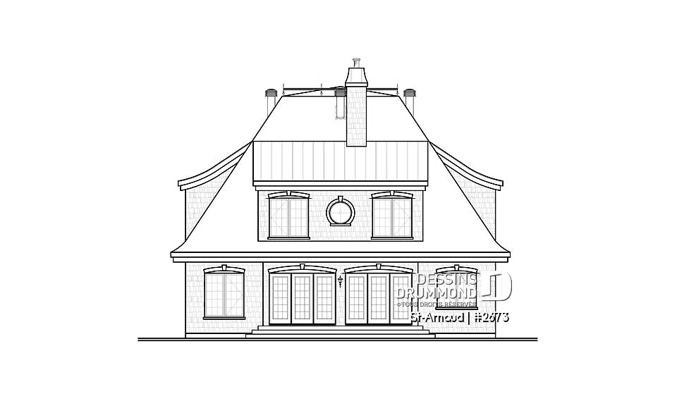 Élévation arrière - St-Arnaud