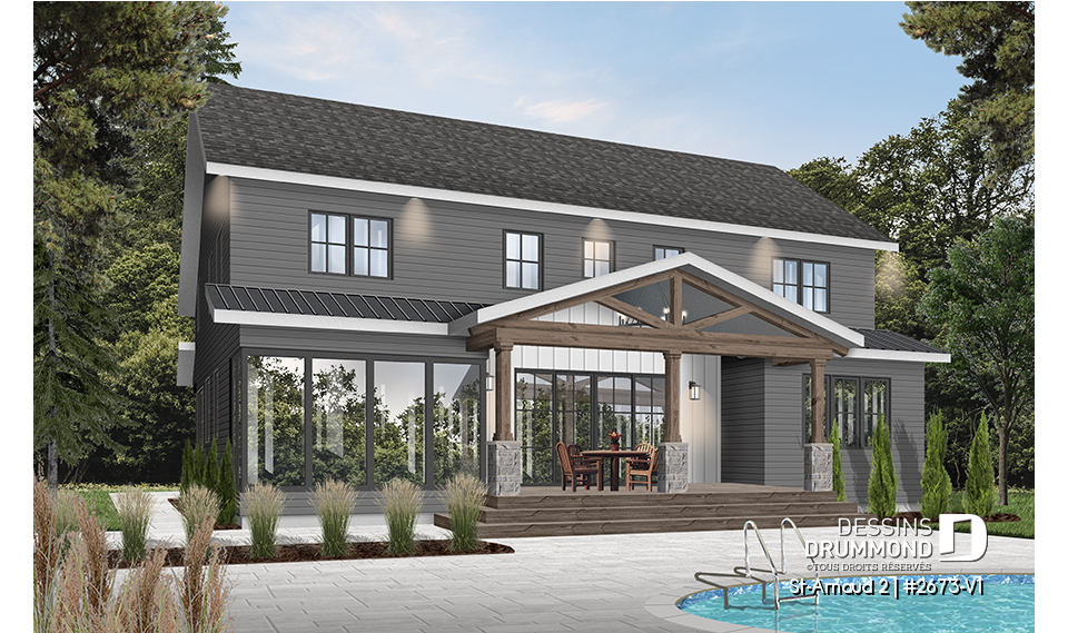 Vue arrière - MODÈLE DE BASE - St-Arnaud 2