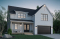 Version couleur no. 1 - Vue avant - Maison d'inspiration scandinave, 3 chambres, garage, bureau, cellier, garde-manger - St-Arnaud 4