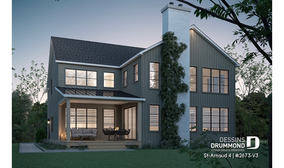 Vue arrière - MODÈLE DE BASE - St-Arnaud 4