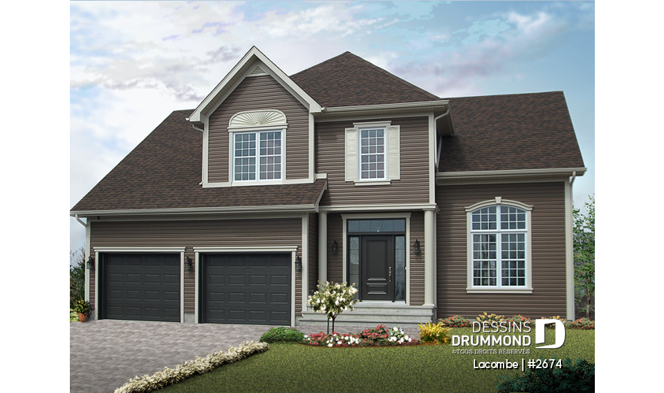 Alternative - Magnifique maison 4 chambres, plafond à 9' au r-d-c, 2 salles de séjour, ch. maître avec salle de bain privée - Lacombe