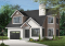 Version couleur no. 2 - Vue avant - Plan de cottage avec garage, 38' de façade, 3 chambres, 2 salles de bain & buanderie à l'étage, foyer - Campbell