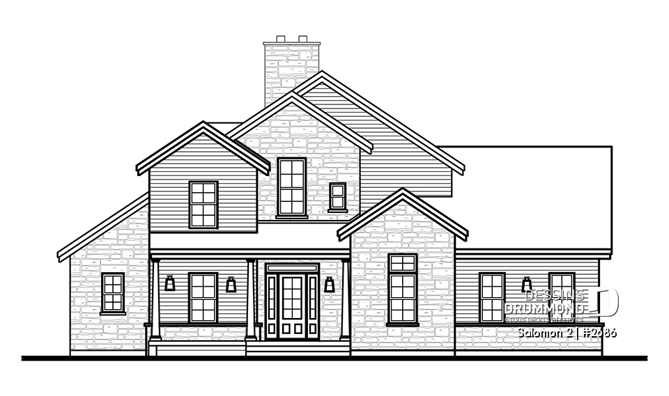 Élévation avant - Salomon 2