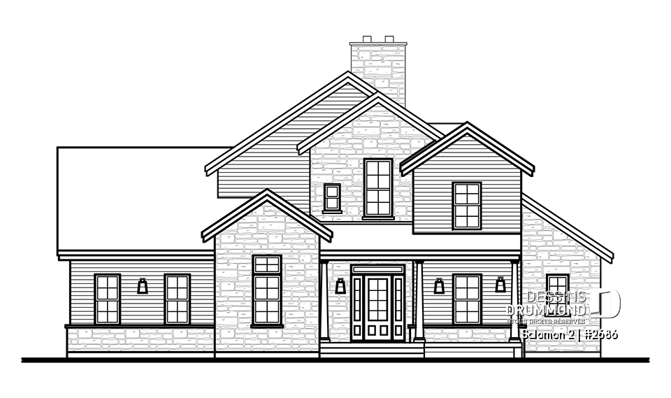 Élévation avant - Salomon 2