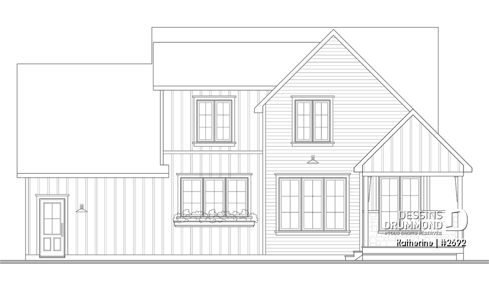 Élévation arrière - Katherine