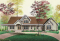 Vue avant - MODÈLE DE BASE - Maison de style ranch, 3 chambres, bureau à l'étage, coin déjeuner, garage triple - Vertbois 