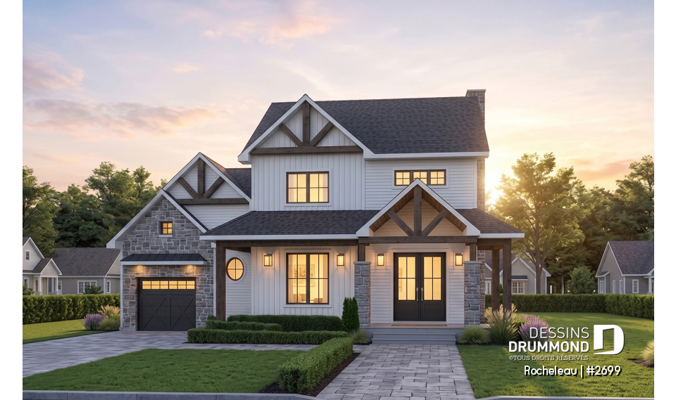 Vue avant - MODÈLE DE BASE - Rocheleau