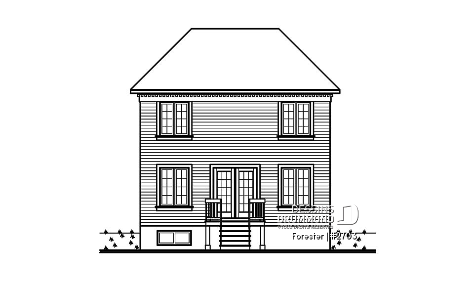 Élévation arrière - Forester