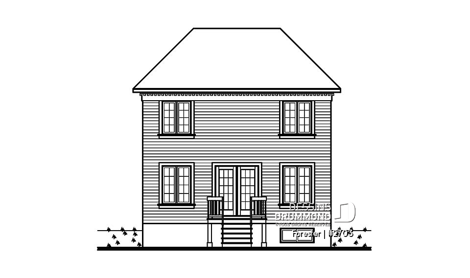 Élévation arrière - Forester