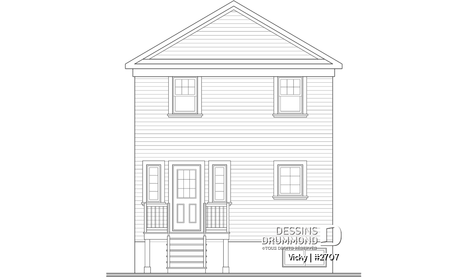 Élévation arrière - Vicky