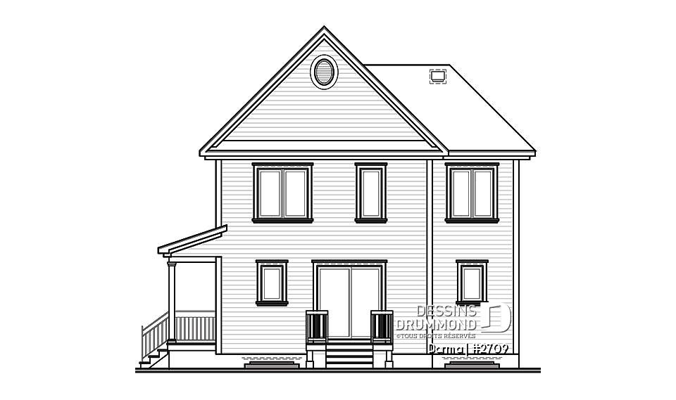 Élévation arrière - Darma