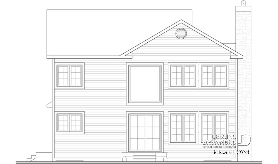 Élévation arrière - Kelowna